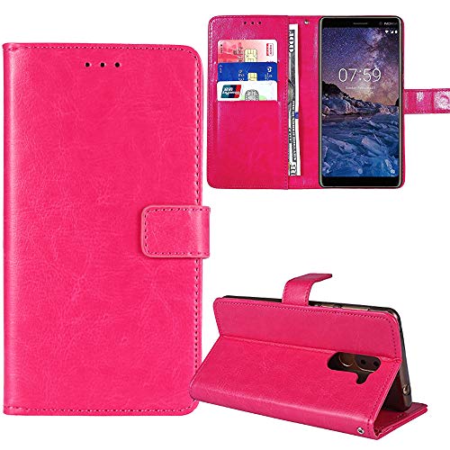Cheshaoping Premium Flip Leder Tasche Schütz Hülle Handy Case Für Tecno Spark 10 4G / Spark 10C TPU Silikon Schale Business Abdeckung Wallet Cover Etui Holder (Rose) von Cheshaoping