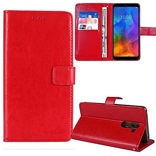 Cheshaoping Premium Flip Leder Tasche Schütz Hülle Handy Case Für Tecno Spark 20 Pro Plus 4G TPU Silikon Schale Business Abdeckung Wallet Cover Etui Holder (Rot) von Cheshaoping