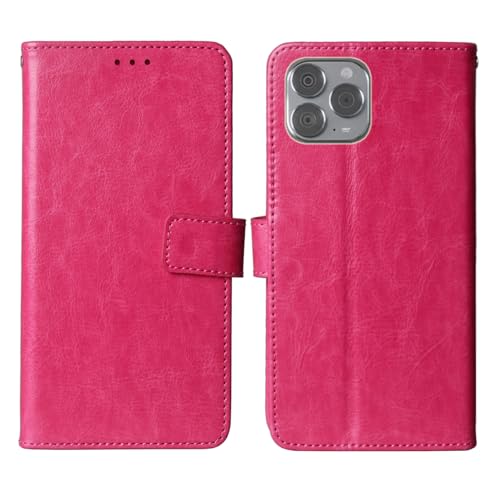 Cheshaoping Premium Flip Leder Tasche Schütz Hülle Handy Case Für Up Phone Upphone Up01 6.67" Schale Business Abdeckung Wallet Cover Etui Holder (Rose) von Cheshaoping