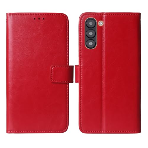 Cheshaoping Premium Flip Leder Tasche Schütz Hülle Handy Case Für Vortex NS65 6.51" Schale Business Abdeckung Wallet Cover Etui Holder (Rot) von Cheshaoping
