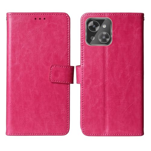 Cheshaoping Premium Flip Leder Tasche Schütz Hülle Handy Case Für XGODY Mate 70 6.52" Schale Business Abdeckung Wallet Cover Etui Holder (Rose) von Cheshaoping
