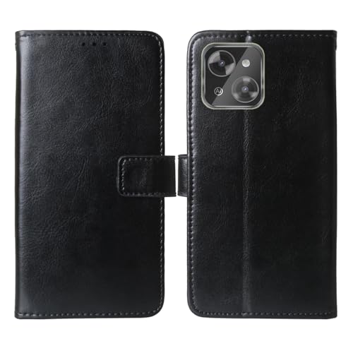 Cheshaoping Premium Flip Leder Tasche Schütz Hülle Handy Case Für XGODY Mate 70 6.52" Schale Business Abdeckung Wallet Cover Etui Holder (Schwarz) von Cheshaoping