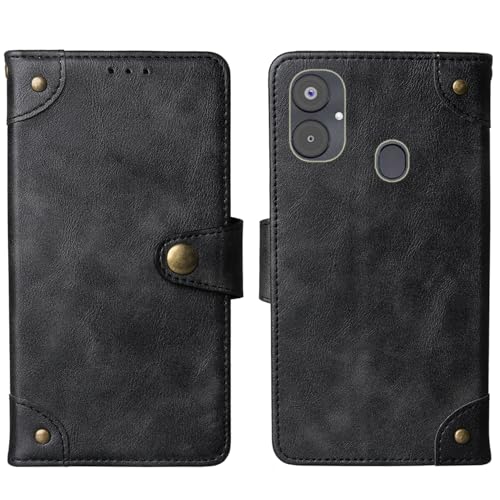 Cheshaoping Stand Leder Case Handy Schütz Hülle Für INOI A151 A63 6.5" Abdeckung Flip Lederhülle Handyhülle Schutzhülle Premium Wallet Cover Etui (Schwarz) von Cheshaoping