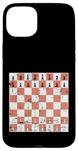 Klassische Schach-Eröffnungsbewegungen Hülle für iPhone 15 Plus von Chess Strategy Brain Sports Board Game King