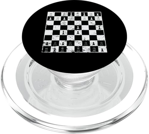 Schachbrett mit Schattenspiel PopSockets PopGrip für MagSafe Schachbrett mit Schattenspiel PopSockets PopGrip für MagSafe von Chess Strategy Brain Sports Board Game King