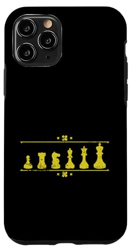 Schachbrett mit eleganten Stücken Hülle für iPhone 11 Pro von Chess Strategy Brain Sports Board Game King