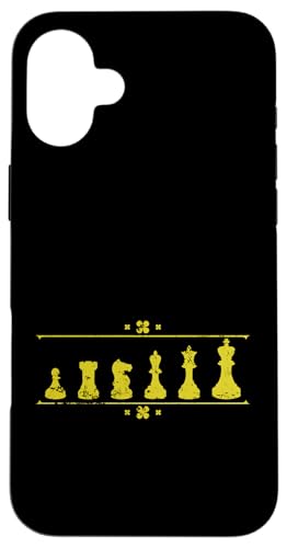 Schachbrett mit eleganten Stücken Hülle für iPhone 16 Plus von Chess Strategy Brain Sports Board Game King