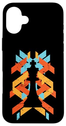 Schachfiguren im künstlerischen Stil Hülle für iPhone 16 Plus von Chess Strategy Brain Sports Board Game King