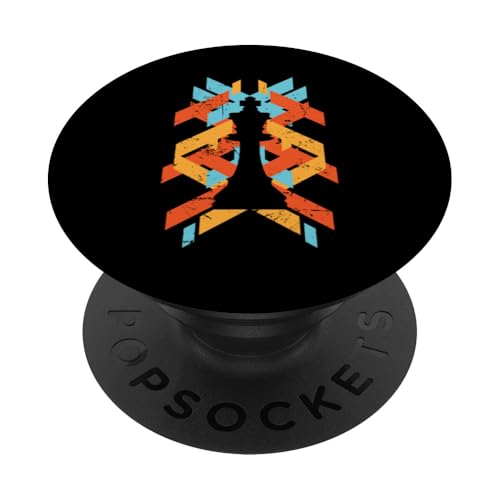 Schachfiguren im künstlerischen Stil PopSockets Klebender PopGrip Schachfiguren im künstlerischen Stil PopSockets Klebender PopGrip von Chess Strategy Brain Sports Board Game King