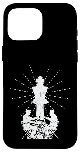 Schlacht der Schach-Titanen Hülle für iPhone 16 Pro Max von Chess Strategy Brain Sports Board Game King