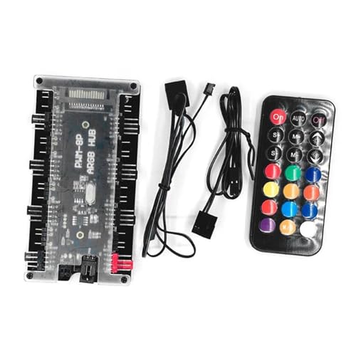 Chevnzev ARGB Fan Controller Mit 8PWM Und 8 ARGB Ports Power Und Mounts Für PC Fall Chevnzev ARGB Fan Controller Mit 8PWM Und 8 ARGB Ports Power Und Mounts Für PC Fall von Chevnzev