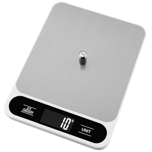 5 kg Digitale Lebensmittelwaage, Wiederaufladbare Elektronische Küchenwaage, Edelstahl Wiegeplattform, Genaue 1G Messung zum Kochen und Backen 5 kg Digitale Lebensmittelwaage, Wiederaufladbare Elektronische Küchenwaage, Edelstahl Wiegeplattform, Genaue 1G Messung zum Kochen und Backen von Chewtoyo
