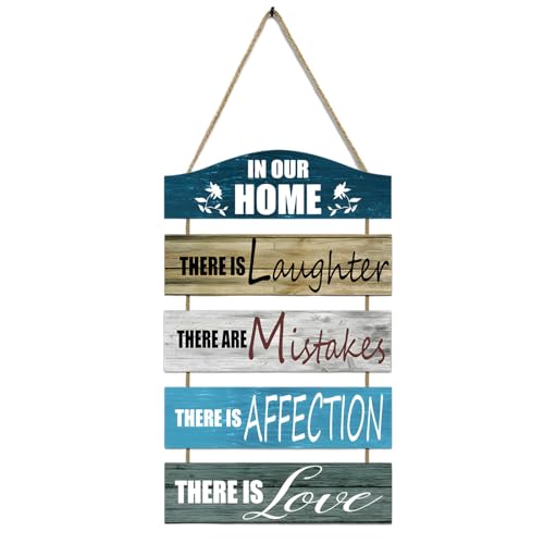 Chewtoyo Rustikales 5-lagiges Holzschild zum Aufhängen, für Bauernhaus-Wanddekoration, 30 x 50 cm Chewtoyo Rustikales 5-lagiges Holzschild zum Aufhängen, für Bauernhaus-Wanddekoration, 30 x 50 cm von Chewtoyo