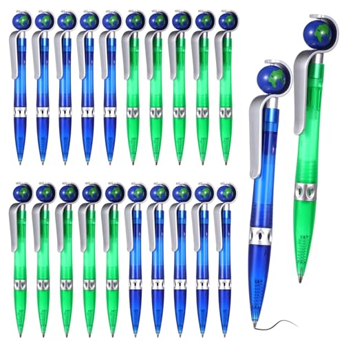 Set mit 20 einziehbaren Kugelschreibern, Erdtag-Thema-Kugelschreiber, lustige Neuheit, erdförmige Tintenstifte Set mit 20 einziehbaren Kugelschreibern, Erdtag-Thema-Kugelschreiber, lustige Neuheit, erdförmige Tintenstifte von Chewtoyo