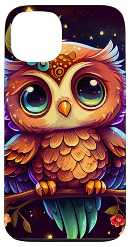 Hülle für iPhone 13 Süße Eule im Chibi-Stil mit himmlischen Elementen von Chibi Owl Merch