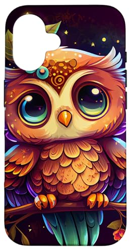 Hülle für iPhone 16 Süße Eule im Chibi-Stil mit himmlischen Elementen Hülle für iPhone 16 Süße Eule im Chibi-Stil mit himmlischen Elementen von Chibi Owl Merch