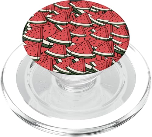 Niedliches Wassermelonen-Frucht-Kunstwerk für den Sommer PopSockets PopGrip für MagSafe Niedliches Wassermelonen-Frucht-Kunstwerk für den Sommer PopSockets PopGrip für MagSafe von Chic Fruits and Summer Pattern Designs