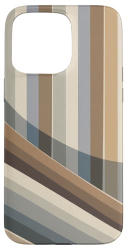 Abstrakte minimalistische gestreifte Retro-Geometrie Hülle für iPhone 15 Pro Max von Chic