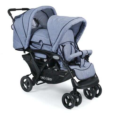 Chic 4 Baby Geschwisterwagen Duo Jeans hellblau von Chic