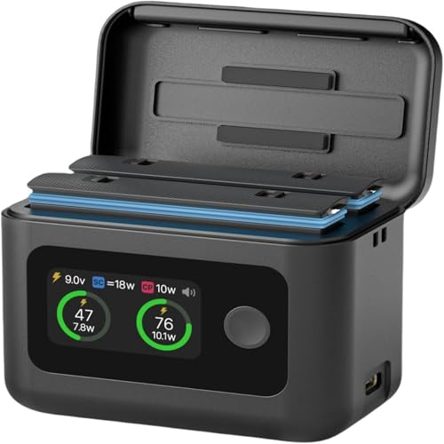 2 Slot Schnellladegerät, Schnelllade-Hub mit LED-Anzeige für Insta 360 X5 Akku, Smart 27W Zwei-Wege-Ladekoffer, Echtzeit-Batteriestandsanzeige 2 Slot Schnellladegerät, Schnelllade-Hub mit LED-Anzeige für Insta 360 X5 Akku, Smart 27W Zwei-Wege-Ladekoffer, Echtzeit-Batteriestandsanzeige von ChicBosom