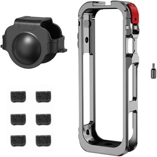 Action Kamera Schutzhülle, Aluminiumlegierung Rahmen Käfig für Insta360 X5 Kamera, Halterung Schutzhülle mit Schnellspannknopf, Action Kamera Zubehör Action Kamera Schutzhülle, Aluminiumlegierung Rahmen Käfig für Insta360 X5 Kamera, Halterung Schutzhülle mit Schnellspannknopf, Action Kamera Zubehör von ChicBosom