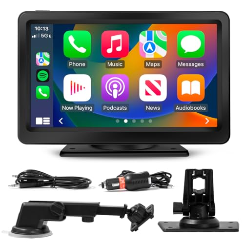 7 Zoll Wireless CarPlay Touchscreen Autoradio: Apple Wireless CarPlay & Carplay Android Auto - Auto Multimedia Player mit Navigationsgeräte Autoradio & Apple Airplay Bluetooth - FM-Radio/AUX/FT-Karte von ChicSolis