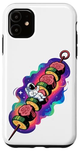 Astronaut Weltraum Hähnchen Grill Planet Sterne BBQ Hülle für iPhone 11 von Chicken BBQ Lover Gifts