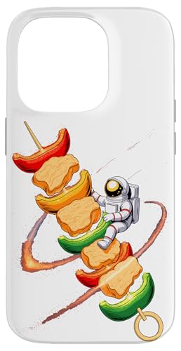 Astronaut Weltraum Hähnchen Grill Planet Sterne BBQ Hülle für iPhone 14 Pro von Chicken BBQ Lover Gifts