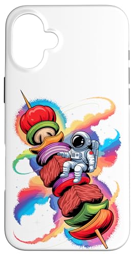 Astronaut Weltraum Hähnchen Grill Planet Sterne BBQ Hülle für iPhone 16 Plus Astronaut Weltraum Hähnchen Grill Planet Sterne BBQ Hülle für iPhone 16 Plus von Chicken BBQ Lover Gifts