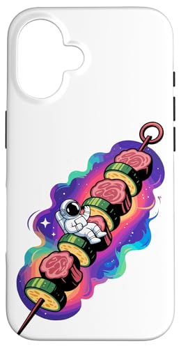 Astronaut Weltraum Hähnchen Grill Planet Sterne BBQ Hülle für iPhone 16 Astronaut Weltraum Hähnchen Grill Planet Sterne BBQ Hülle für iPhone 16 von Chicken BBQ Lover Gifts