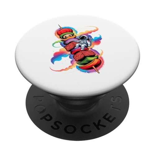 Astronaut Weltraum Hähnchen Grill Planet Sterne BBQ PopSockets Klebender PopGrip Astronaut Weltraum Hähnchen Grill Planet Sterne BBQ PopSockets Klebender PopGrip von Chicken BBQ Lover Gifts