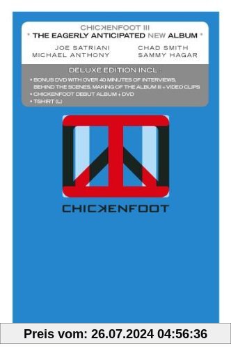III (Deluxe Edition inkl. 2CDs + 2DVDs + T-Shirt Größe L) von Chickenfoot