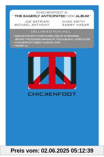 III (Deluxe Edition inkl. 2CDs + 2DVDs + T-Shirt Größe L) von Chickenfoot