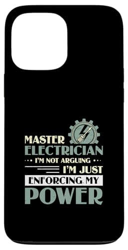 Elektrikermeister Ich streite nicht Lustiger Elektroingenieur Hülle für iPhone 13 Pro Max Elektrikermeister Ich streite nicht Lustiger Elektroingenieur Hülle für iPhone 13 Pro Max von Chief Electrician Journey