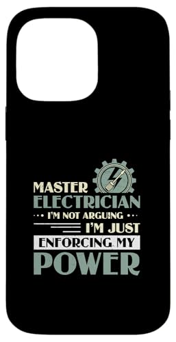 Elektrikermeister Ich streite nicht Lustiger Elektroingenieur Hülle für iPhone 14 Pro Max Elektrikermeister Ich streite nicht Lustiger Elektroingenieur Hülle für iPhone 14 Pro Max von Chief Electrician Journey