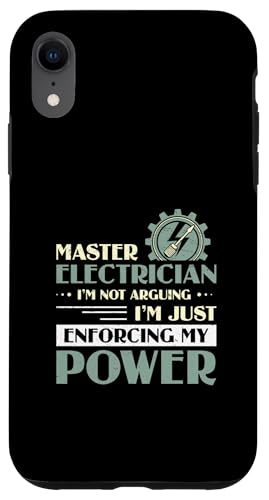 Elektrikermeister Ich streite nicht Lustiger Elektroingenieur Hülle für iPhone XR Elektrikermeister Ich streite nicht Lustiger Elektroingenieur Hülle für iPhone XR von Chief Electrician Journey