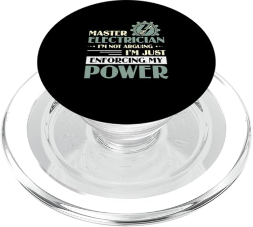 Elektrikermeister Ich streite nicht Lustiger Elektroingenieur PopSockets PopGrip für MagSafe Elektrikermeister Ich streite nicht Lustiger Elektroingenieur PopSockets PopGrip für MagSafe von Chief Electrician Journey
