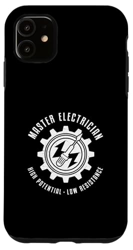 Elektromeister, hohe Potenzialelektrik mit niedrigem Widerstand Hülle für iPhone 11 Elektromeister, hohe Potenzialelektrik mit niedrigem Widerstand Hülle für iPhone 11 von Chief Electrician Journey