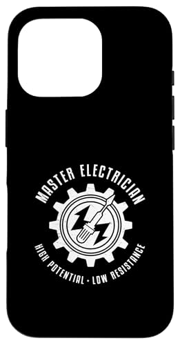 Elektromeister, hohe Potenzialelektrik mit niedrigem Widerstand Hülle für iPhone 16 Pro Elektromeister, hohe Potenzialelektrik mit niedrigem Widerstand Hülle für iPhone 16 Pro von Chief Electrician Journey