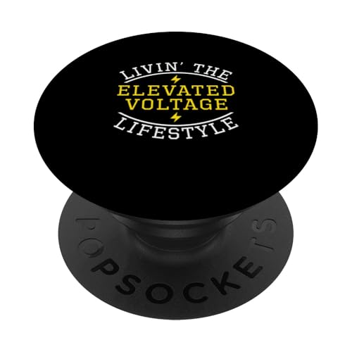 Erleben Sie den Hochspannungs-Lifestyle für Elektrikermeister PopSockets Klebender PopGrip von Chief Electrician Journey