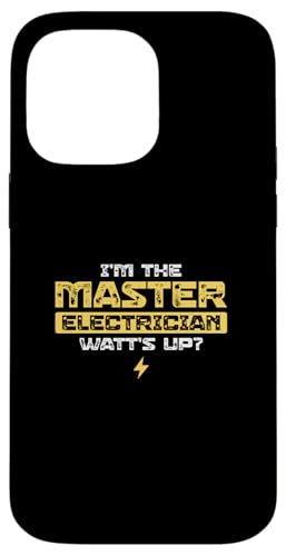 Ich bin der Elektrikermeister Watt's Up for Electrical Engineer Hülle für iPhone 14 Pro Max Ich bin der Elektrikermeister Watt's Up for Electrical Engineer Hülle für iPhone 14 Pro Max von Chief Electrician Journey