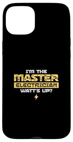 Ich bin der Elektrikermeister Watt's Up for Electrical Engineer Hülle für iPhone 15 Plus Ich bin der Elektrikermeister Watt's Up for Electrical Engineer Hülle für iPhone 15 Plus von Chief Electrician Journey