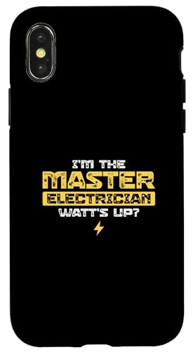 Ich bin der Elektrikermeister Watt's Up for Electrical Engineer Hülle für iPhone X/XS von Chief Electrician Journey