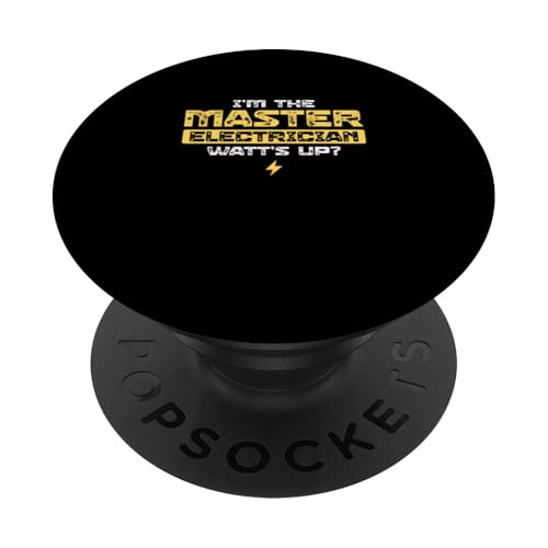 Ich bin der Elektrikermeister Watt's Up for Electrical Engineer PopSockets Klebender PopGrip Ich bin der Elektrikermeister Watt's Up for Electrical Engineer PopSockets Klebender PopGrip von Chief Electrician Journey