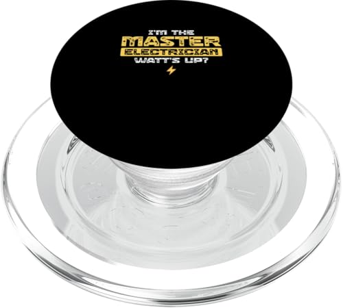 Ich bin der Elektrikermeister Watt's Up for Electrical Engineer PopSockets PopGrip für MagSafe Ich bin der Elektrikermeister Watt's Up for Electrical Engineer PopSockets PopGrip für MagSafe von Chief Electrician Journey