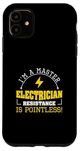 Master Elektriker Widerstand ist sinnlos für Elektriker Hülle für iPhone 11 Master Elektriker Widerstand ist sinnlos für Elektriker Hülle für iPhone 11 von Chief Electrician Journey