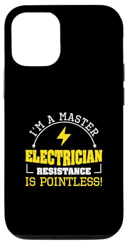 Master Elektriker Widerstand ist sinnlos für Elektriker Hülle für iPhone 12/12 Pro Master Elektriker Widerstand ist sinnlos für Elektriker Hülle für iPhone 12/12 Pro von Chief Electrician Journey