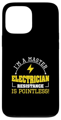 Master Elektriker Widerstand ist sinnlos für Elektriker Hülle für iPhone 13 Pro Max Master Elektriker Widerstand ist sinnlos für Elektriker Hülle für iPhone 13 Pro Max von Chief Electrician Journey