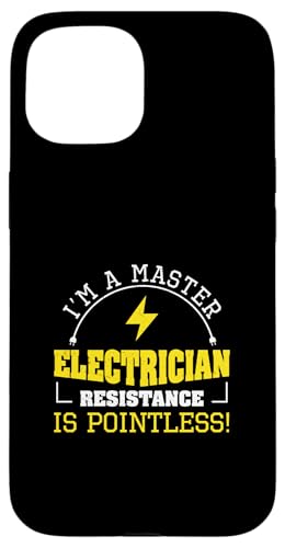 Master Elektriker Widerstand ist sinnlos für Elektriker Hülle für iPhone 15 Master Elektriker Widerstand ist sinnlos für Elektriker Hülle für iPhone 15 von Chief Electrician Journey