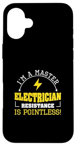 Master Elektriker Widerstand ist sinnlos für Elektriker Hülle für iPhone 16 Plus Master Elektriker Widerstand ist sinnlos für Elektriker Hülle für iPhone 16 Plus von Chief Electrician Journey